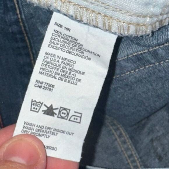 Tommy Hilfiger Jeans - Size 16R - Blue 100% Cotton - Picture 5 of 5